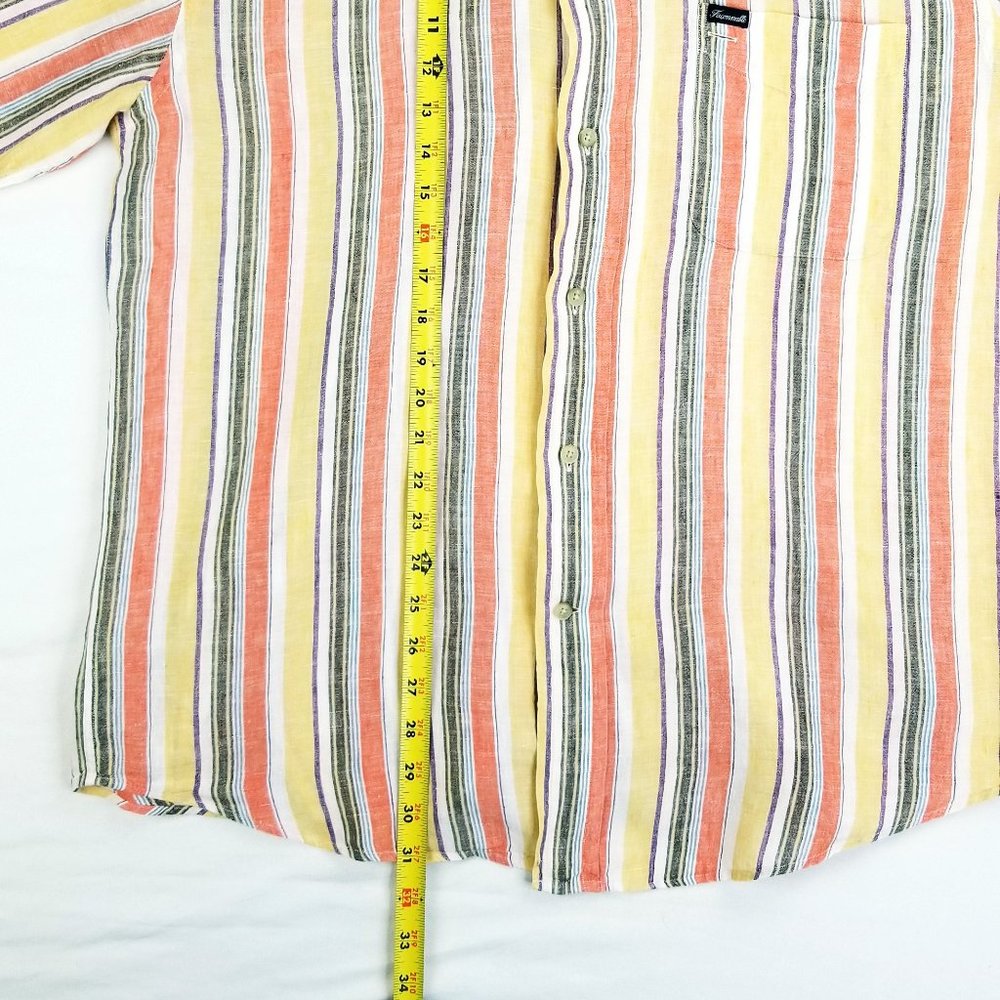 Faconnable Multicolor Striped Casual Button Down … - image 5